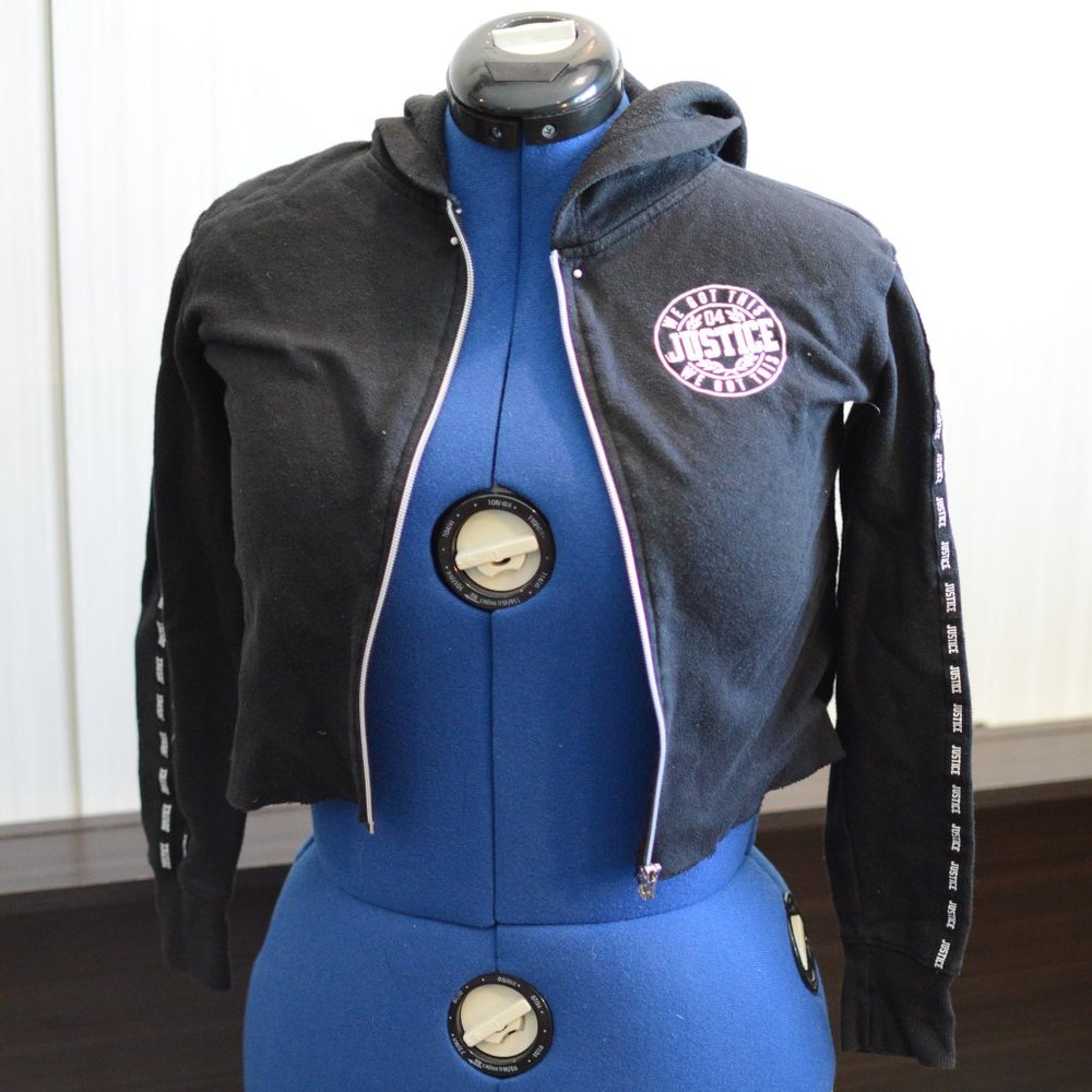 Justice Cropped Hoodie